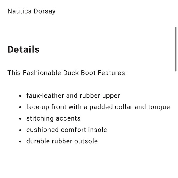 nautica • dorsay rubber toe duck boot in blush/grey - Picture 2 of 13